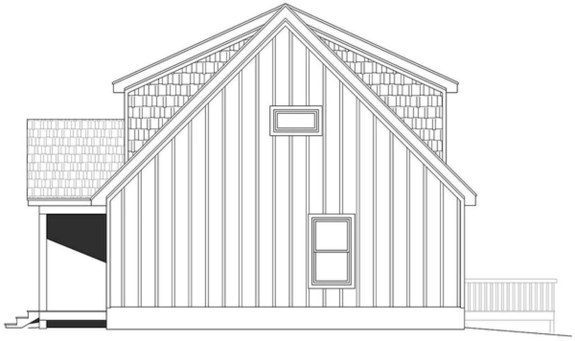 Right Elevation for House Plan #692591