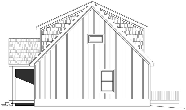 Right Elevation for House Plan #692591