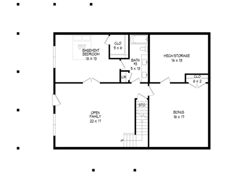 Basement Plan for House Plan #692591