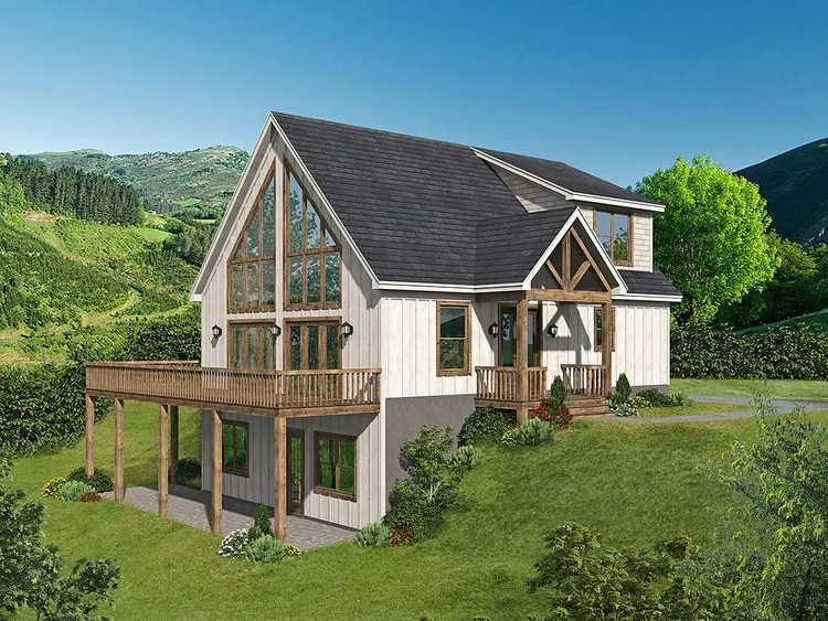 Full Rendering for House Plan #692591