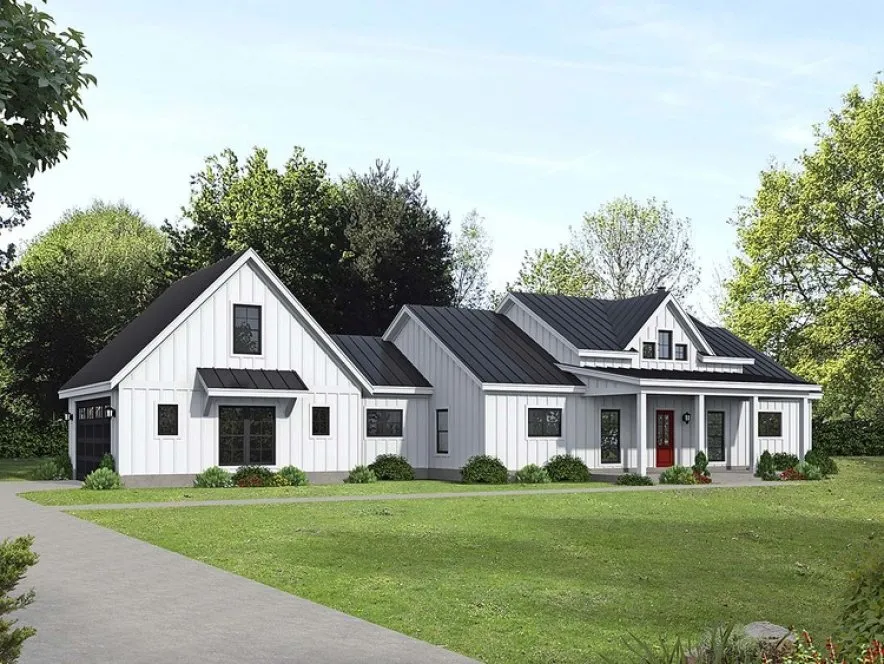 Full Rendering for House Plan #698122