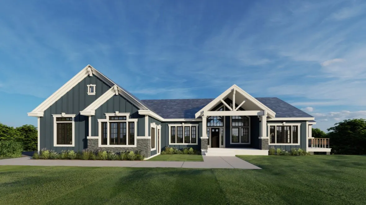 Full Rendering for House Plan #809932