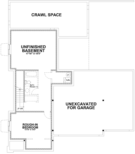 Basement Plan for House Plan #805592