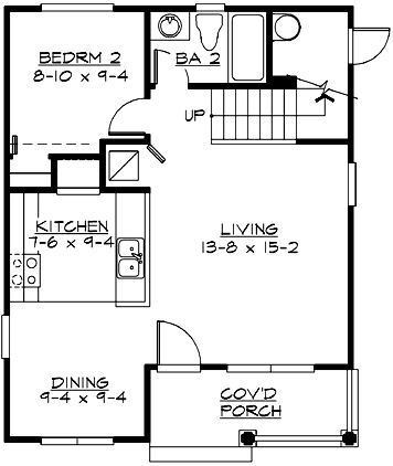 Main Floor Plan for House Plan #331001