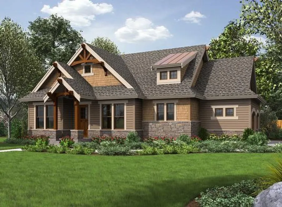 Full Rendering for House Plan #331002