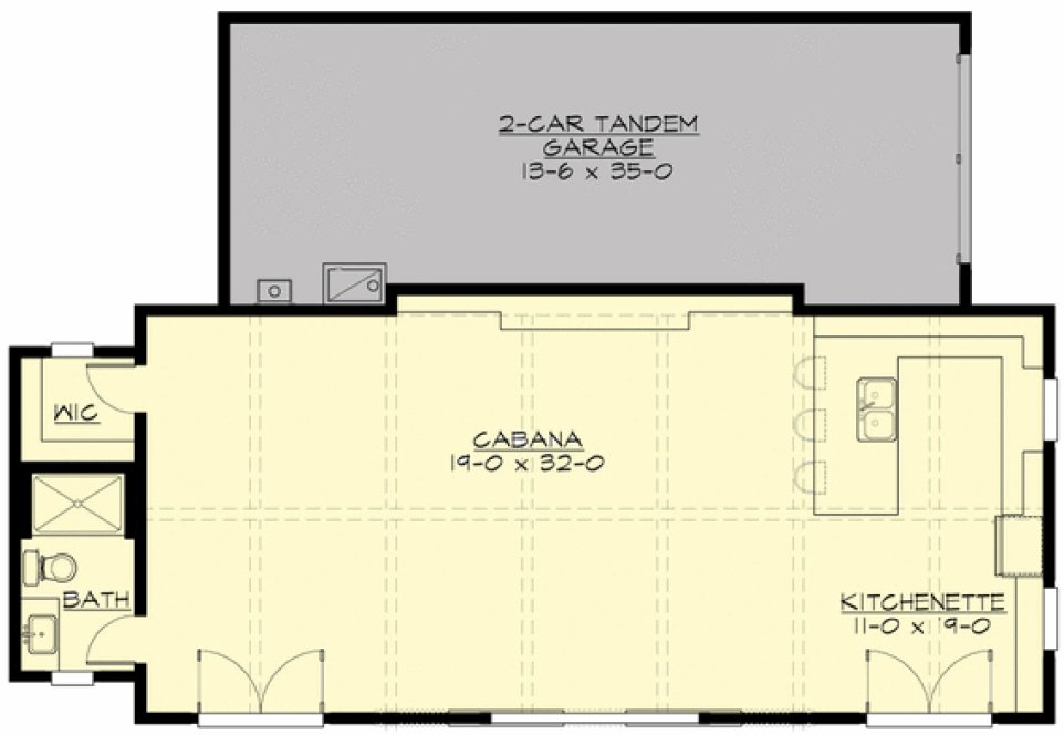 Main Floor Plan for House Plan #335990
