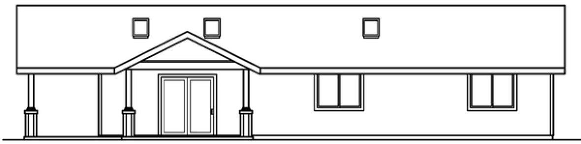 Right Elevation for House Plan #341231