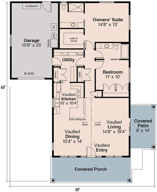Main Floor Plan for House Plan #341231