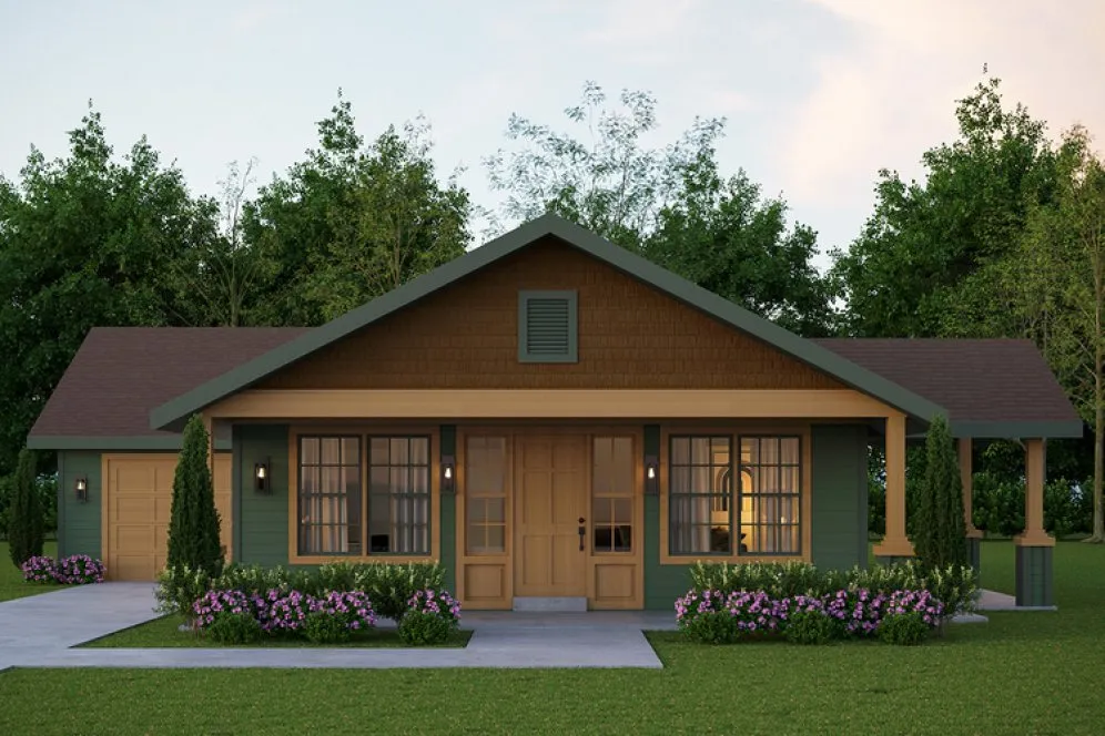 Full Rendering for House Plan #341231