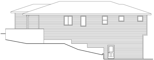 Right Elevation for House Plan #347491