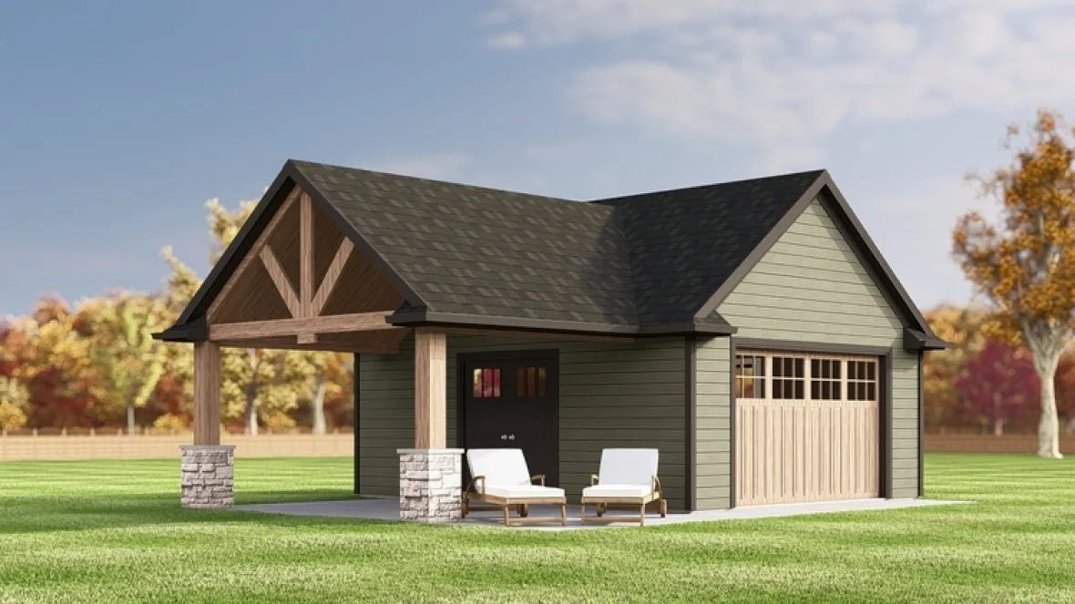 Full Rendering for House Plan #751020