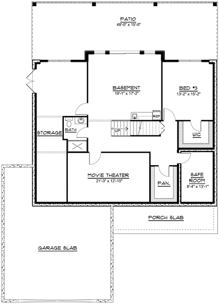Basement Plan for House Plan #754681