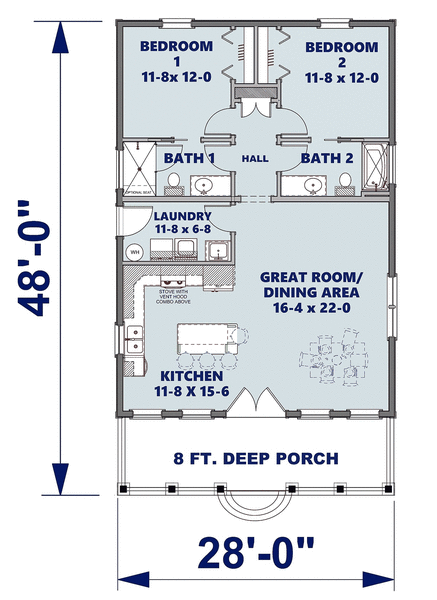 Main Floor Plan for House Plan #430211