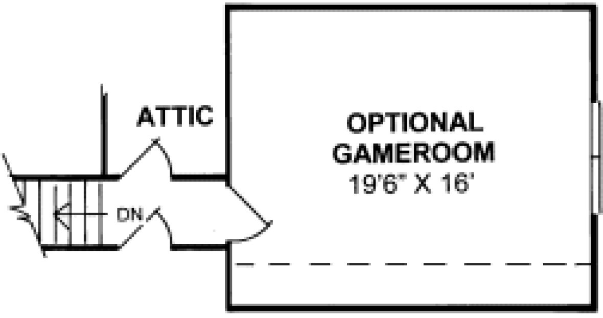 Second Floor Plan for House Plan #243512