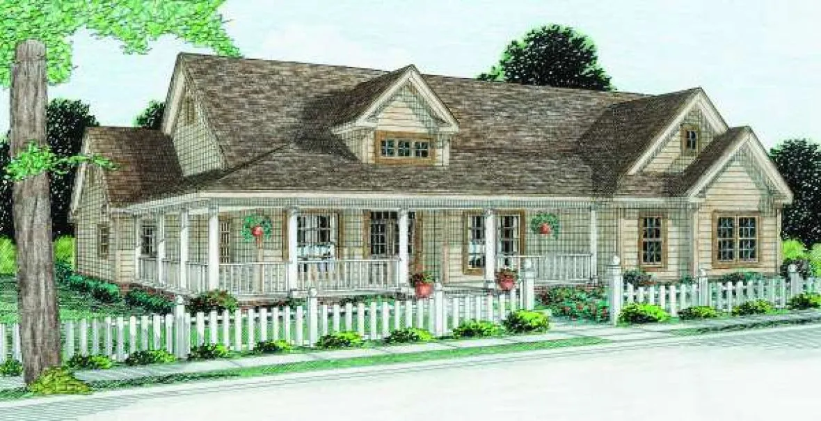 Full Rendering for House Plan #243512