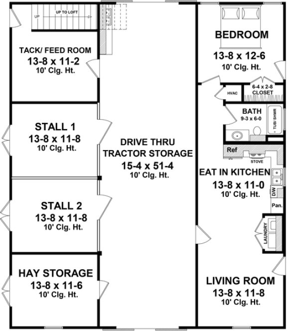 Main Floor Plan for House Plan #214903