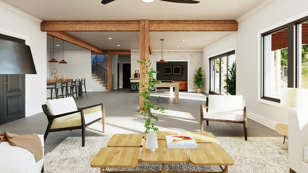 Left Elevation for House Plan #759244