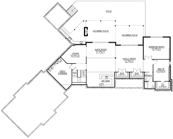 Basement Plan for House Plan #759244