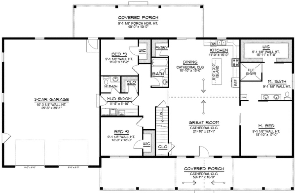 Main Floor Plan for House Plan #752222