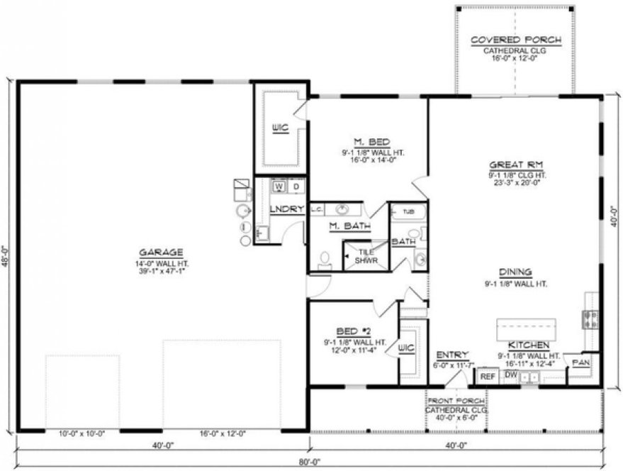 Main Floor Plan for House Plan #753871