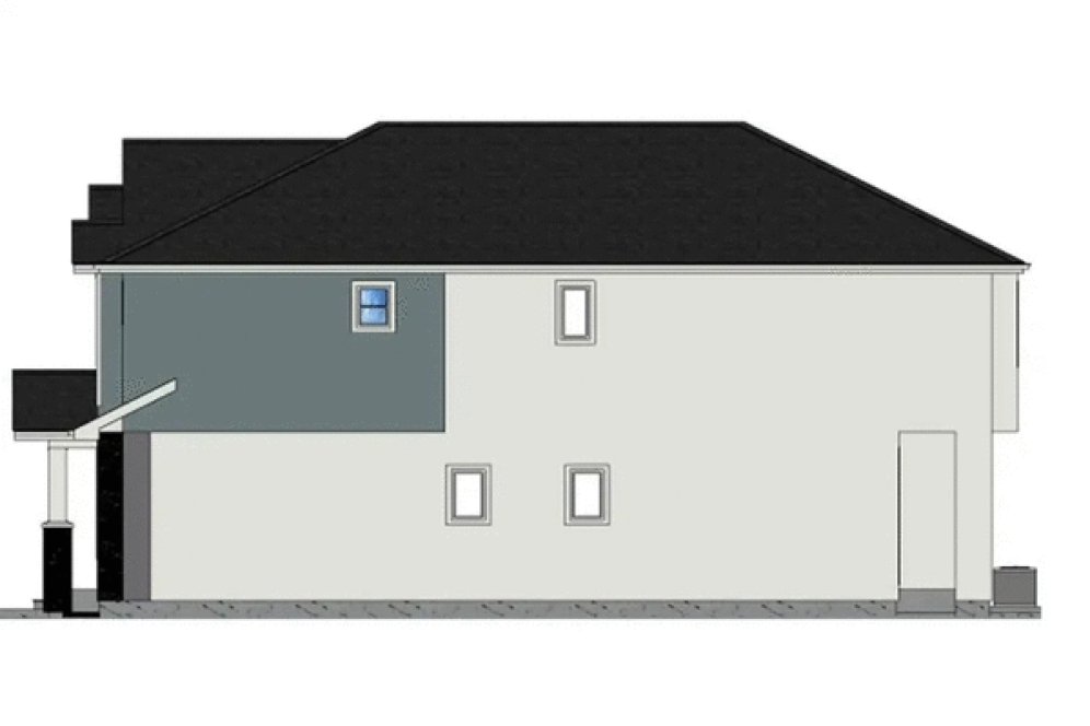 Right Elevation for House Plan #195518