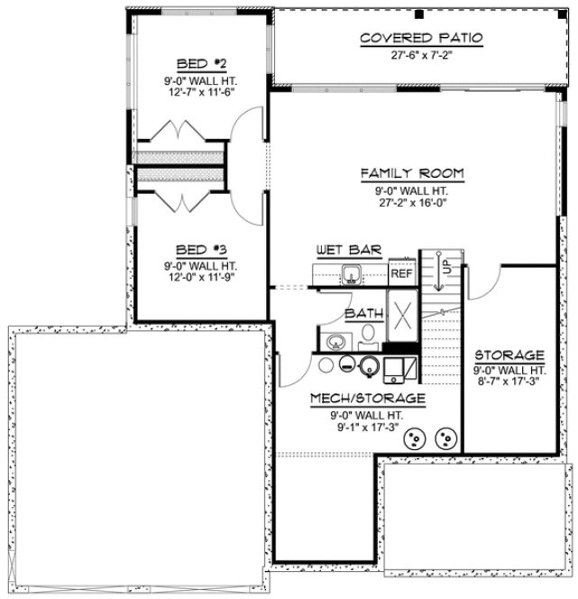 Basement Plan for House Plan #754841