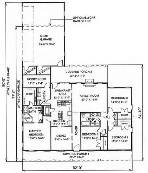 Main Floor Plan for House Plan #435342