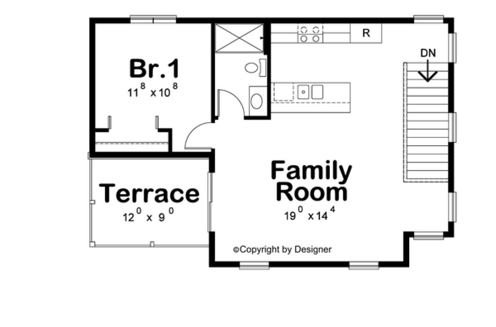 Second Floor Plan for House Plan #150851