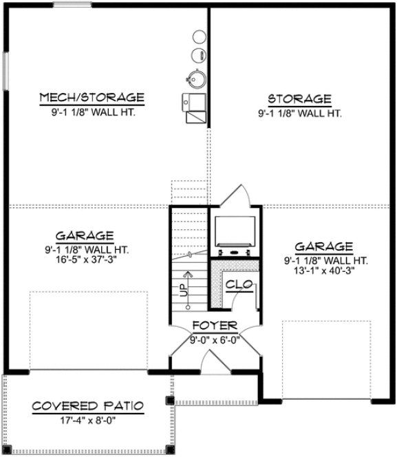 Main Floor Plan for House Plan #754871