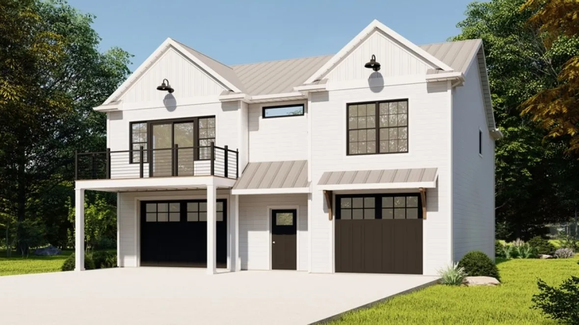 Full Rendering for House Plan #754871