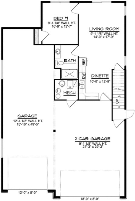 Main Floor Plan for House Plan #754442