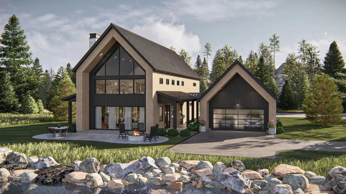 Full Rendering for House Plan #702332