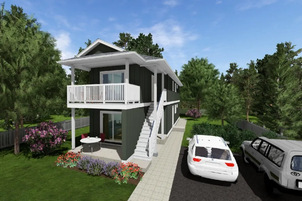 Full Rendering for House Plan #203066