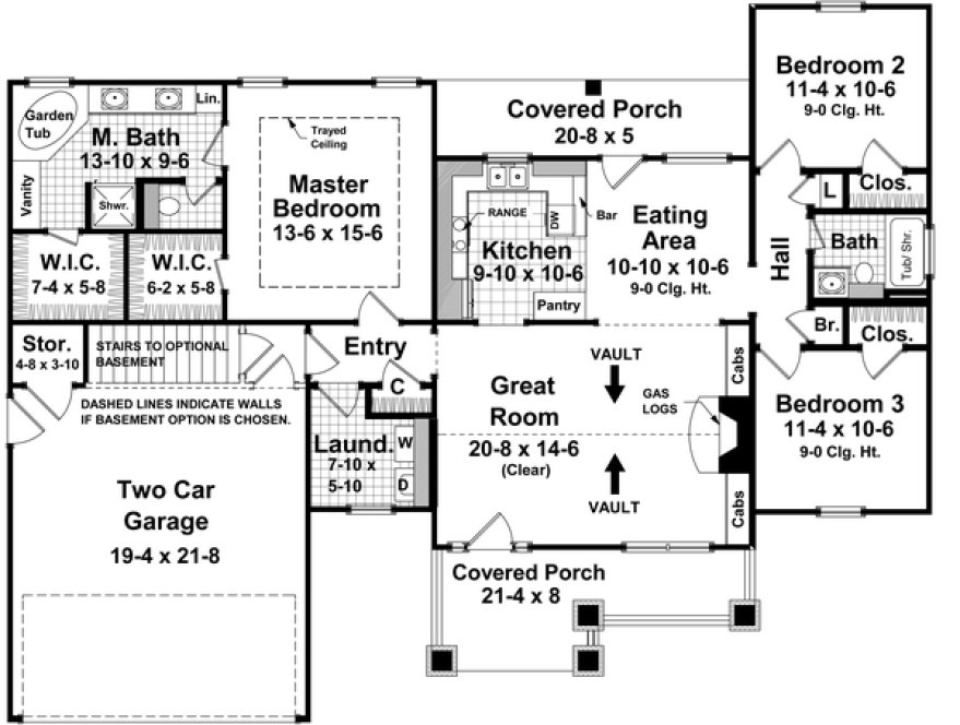 Main Floor Plan for House Plan #211722