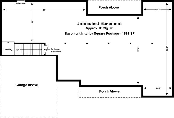 Basement Plan for House Plan #216561