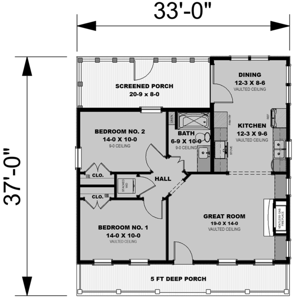Main Floor Plan for House Plan #431980
