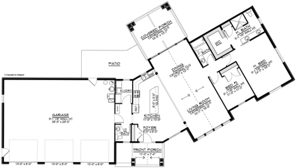 Main Floor Plan for House Plan #757381