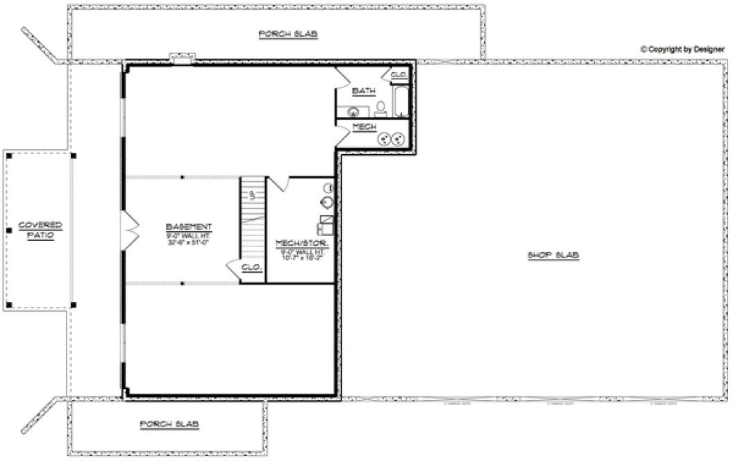 Basement Plan for House Plan #752503