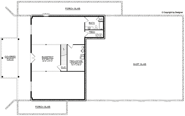 Basement Plan for House Plan #752503
