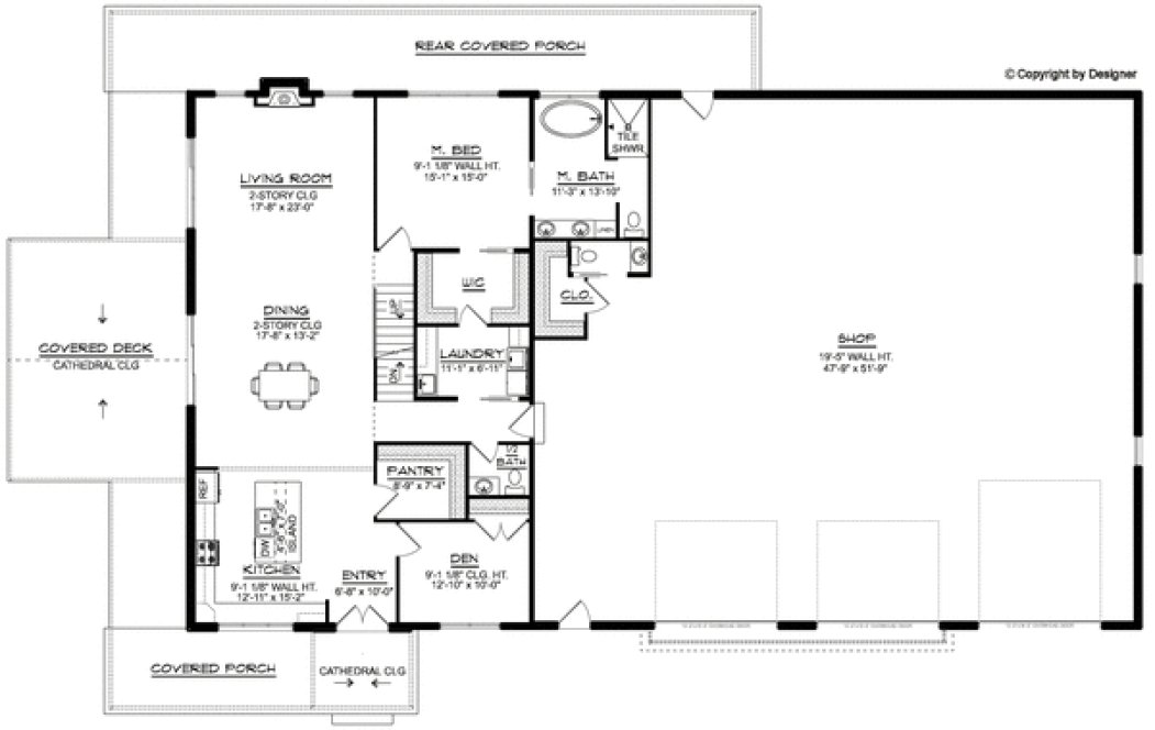 Main Floor Plan for House Plan #752503
