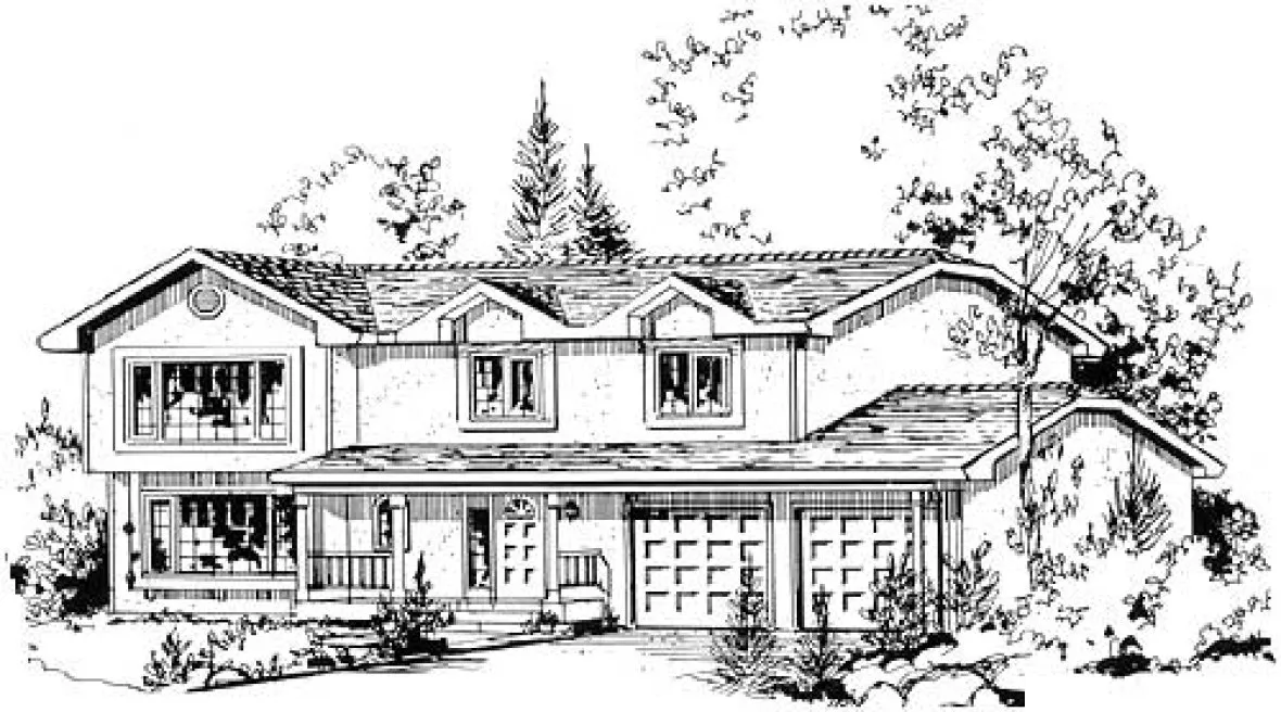 Full Rendering for House Plan #131509
