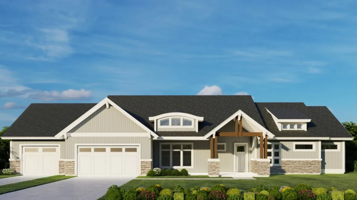 Full Rendering for House Plan #808434