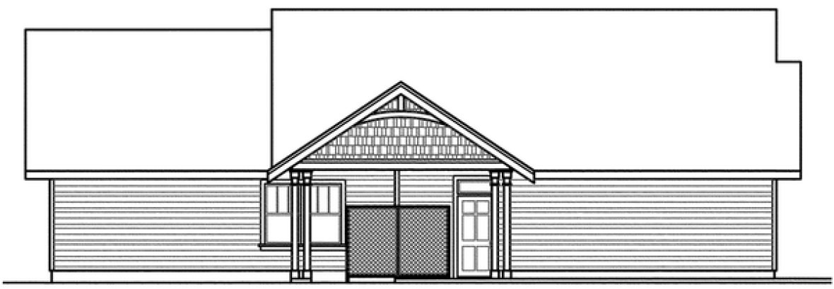 Left Elevation for House Plan #347353