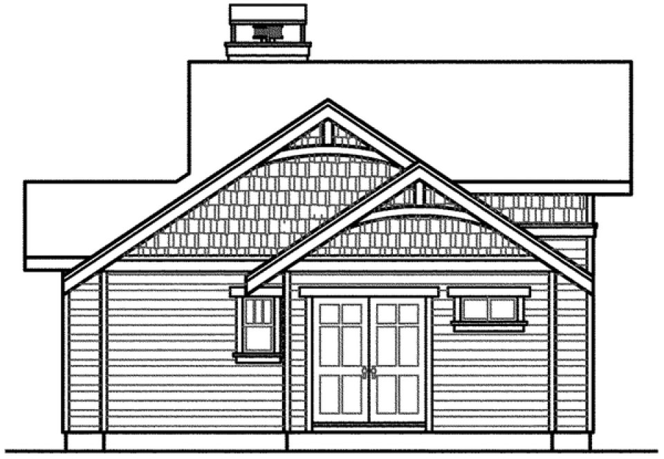 Right Elevation for House Plan #347353