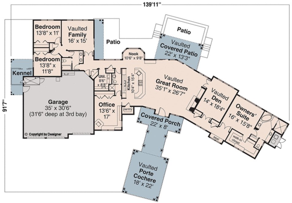 Main Floor Plan for House Plan #347353