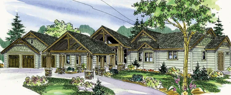 Full Rendering for House Plan #347353