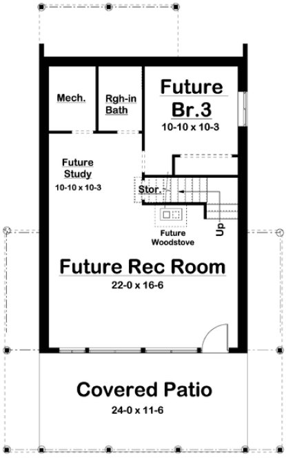 Basement Plan for House Plan #203063