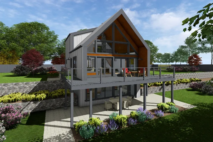 Full Rendering for House Plan #203063