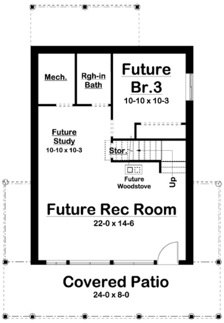 Basement Plan for House Plan #203054
