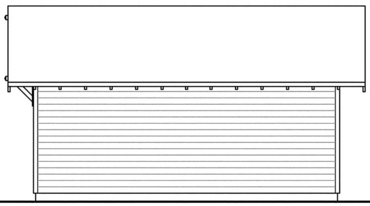 Rear Elevation for House Plan #340840